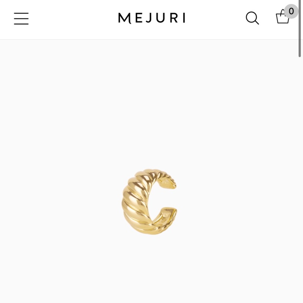 Mejuri Croissant Gold Ear Cuff